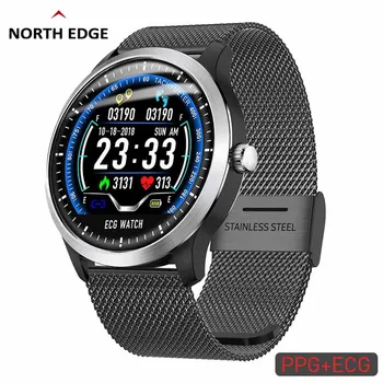 

NORTH EDGE Men's ECG+PPG Smart Watch Men IP67 Waterproof Sport Watch Heart Rate Monitor Blood Pressure Smartwatch Android IOS
