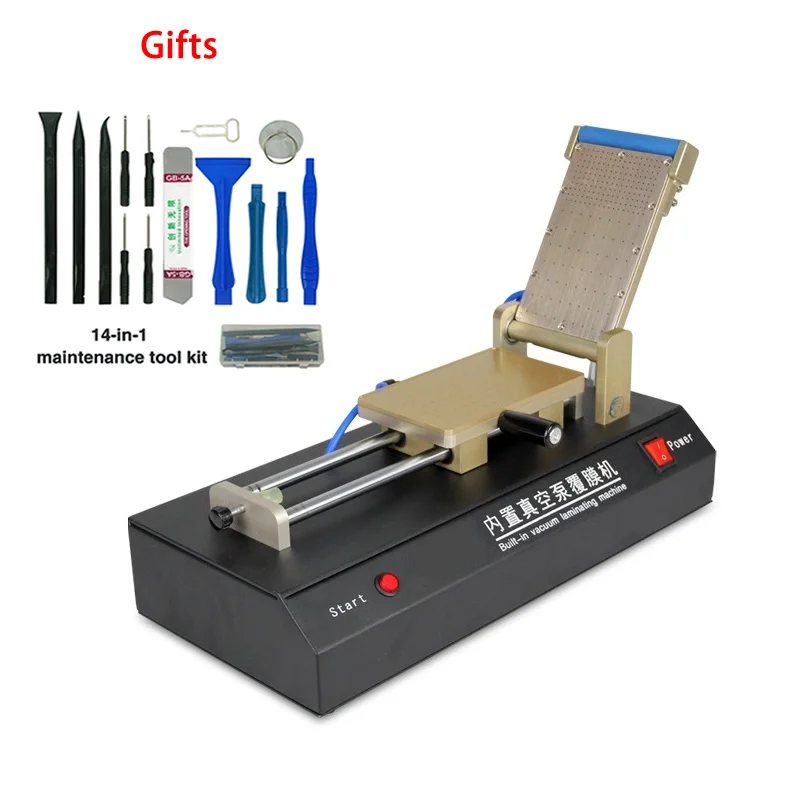 

LY 971 Vacuum Pump Universal OCA Film Laminating Machine free 14 in 1 repair tool for iphone LCD Glass Screen Protector 220 110V