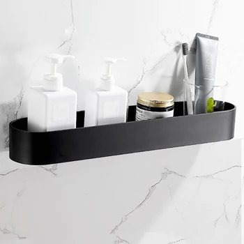 

30-40cm Shower Basket Bathroom Shelf Shampoo Kitchen Body Wash Bar Towels Storage Rack Wall Mount Durable Thickened Home Hotel