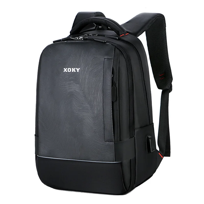 

Manufacturers Customizable Men Backpack Business Casual USB Charging Backpack Wear-Resistant Large Capacity Waterproof Computer