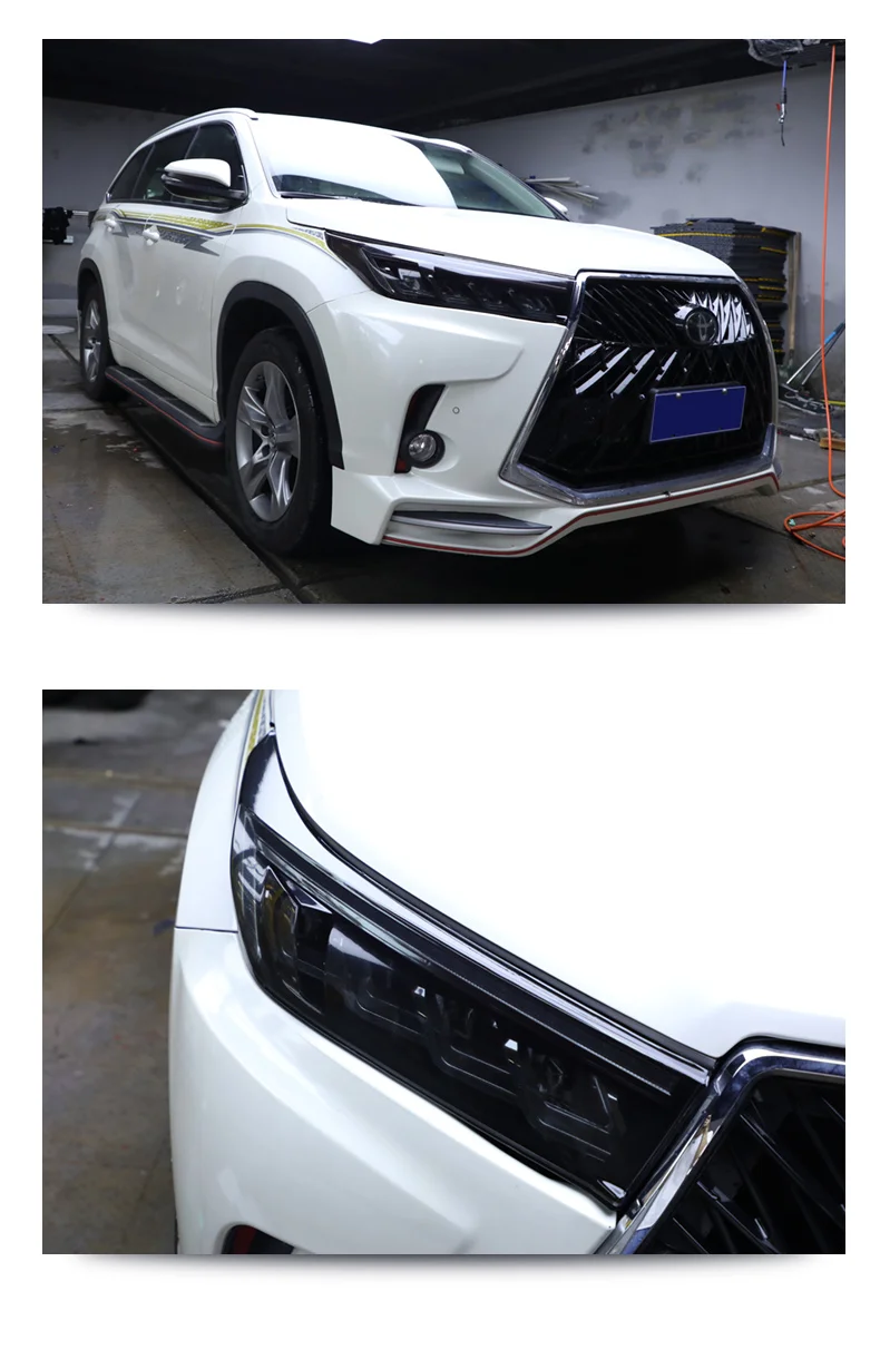 Lsrtw2017 прозрачный черный ТПУ фар автомобиля защитная пленка для Toyota highlander 2013 стикер