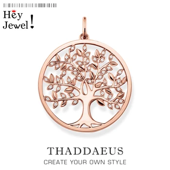 

Pendant Rose Gold Color Tree,2020 Brand New Fashion Jewelry Europe Style Bijoux Romantic 925 Sterling Silver Gift For Woman