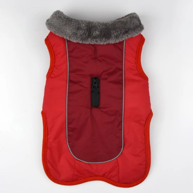 Теплая одежда с принтом в виде собак для больших собак зимняя Водонепроницаемый собака Светоотражающая куртка флисовое пальто золотистый ретривер, Питбуль Костюмы