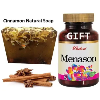 

Anti Acne Cinnamon Natural Handmade Soaps 100 gr+Gift Food SUPLEMENT Red Clover Kohos Horsetail (Equisetum) Extracts 60 capsules