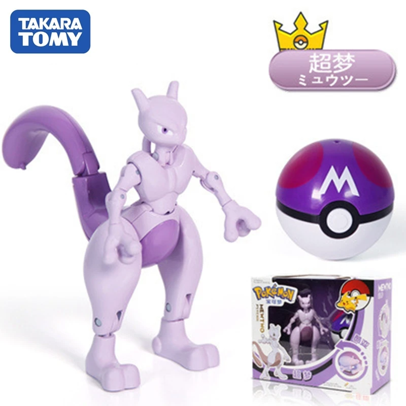 Takara Tomy Pokemon Deformable Figures Set - Pikachu, Charizard, Mewtwo, Blastoise, Venusaur, Gyarados Kids Toys image 4