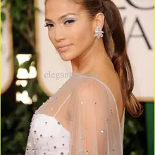 vestidos formales Длинные Золотые Глобусы награда белый шифон Спагетти ремень с кристаллами wrap платья знаменитостей