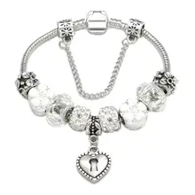 Модные ювелирные изделия браслеты, DIY браслет из сплава с бусинами, кристалл бисерный браслет подарок на день Святого Валентина