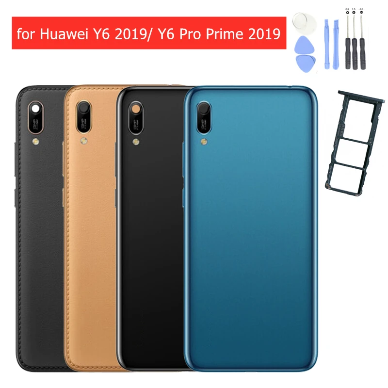 Для huawei Y6 /Y6 Pro Prime батарея PC задняя крышка корпуса задняя крышка Держатель для карт Запасная часть