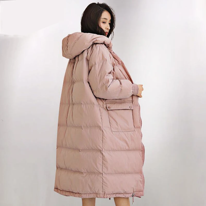 

90% White Duck Down Jacket 2019 Winter Jacket Women plus size Thick Warm Down Coat Female Down Parka Hooded Long Winter Coat