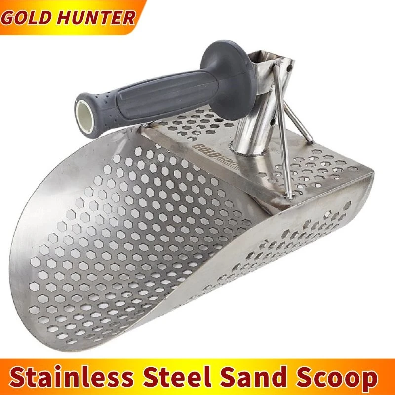 

Metal Detector Accessories Gold Detecting Tool Gold Hunter Sand Scoop Metal Detector Shovel Spade Stainless Steel Sand Scoop