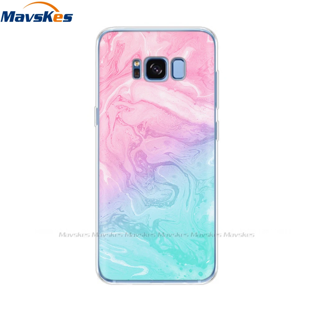 Soft TPU Case for Samsung Galaxy S8 Cute Flower Cat Phone Cover 360 Full Protective Coque for SamsungS8 GalaxyS8 Plus S8+ Funda samsung silicone case Cases For Samsung