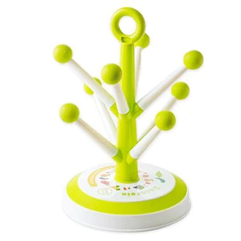 

Creative Tree Plastic Cup Holder Drain Wine Glass Holder Plastic Cup Holder Six Cup Holder Green