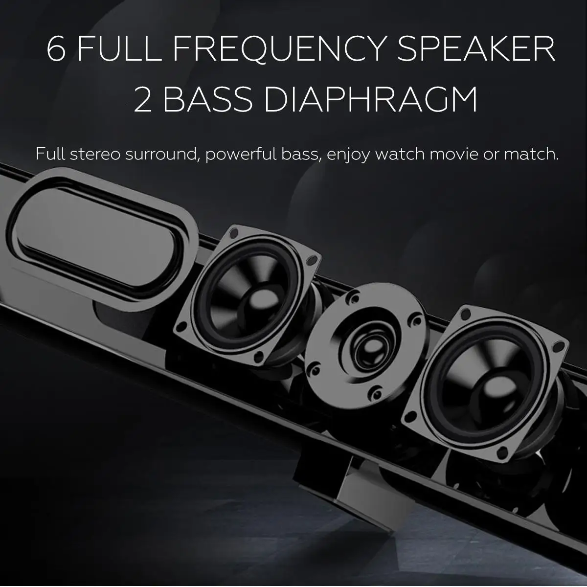 50W 100cm HiFi Detachable Wireless bluetooth