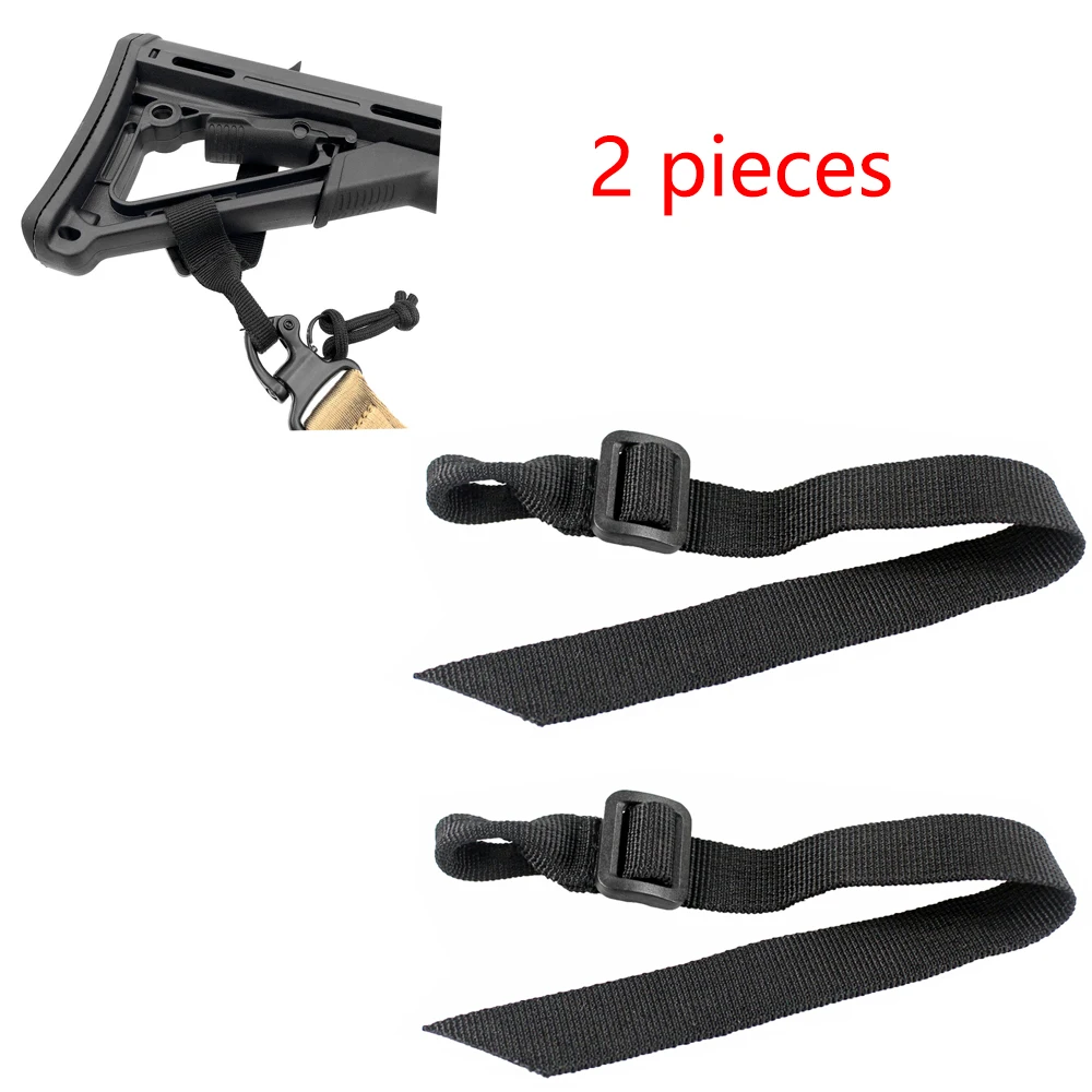 

Tactical Heavy Duty Webbing ButtStock Sling Mount Adapter for Rifle Shot Gun Butt Stock Holster Accesorios 2 Pieces