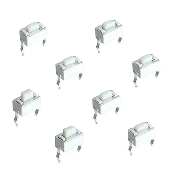 

1000Pcs White Through Hole 2 Pins 3*6*4.3/4.5/5/8mm Snap In Micro Push Button Tactile Tact Momentary Switch