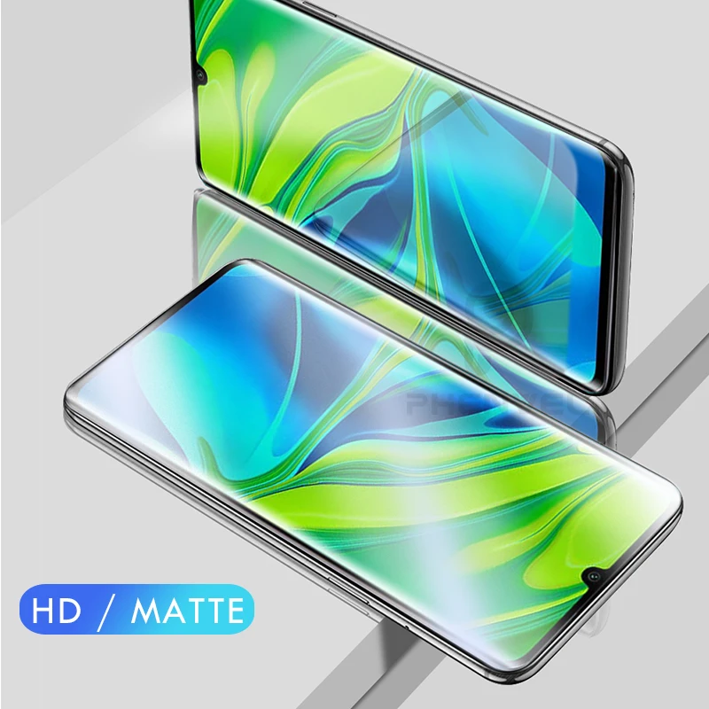 Гелевая Защитная пленка для Xiaomi Mi Note 10 PRO Матовая Антибликовая 3d xiomi CC9 PRO|Защитные