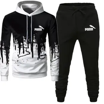 

Movement2 Pieces Sets Tracksuit Men Hooded Sweatshirt+pants Pullover Hoodie Sportwear Suit Casual Men Clothes Size S-4XL