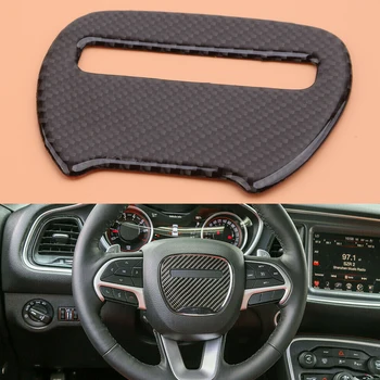 

beler Steering Wheel Cover Trim Sticker Decor Fit for Dodge Challenger Charger 2015 2016 2017 2018 2019