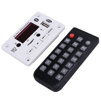 

12V Color Screen BT TF USB FM Aux Radio MP3 Player Decoder Board Module With Remote Control Audio Refitting Decoder Module