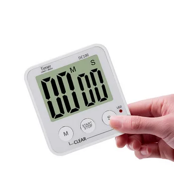 

New 1Pc Square LCD Digital Screen Kitchen Timer Cooking Timers Count Up Countdown Alarm Magnet Clock Dropshipping