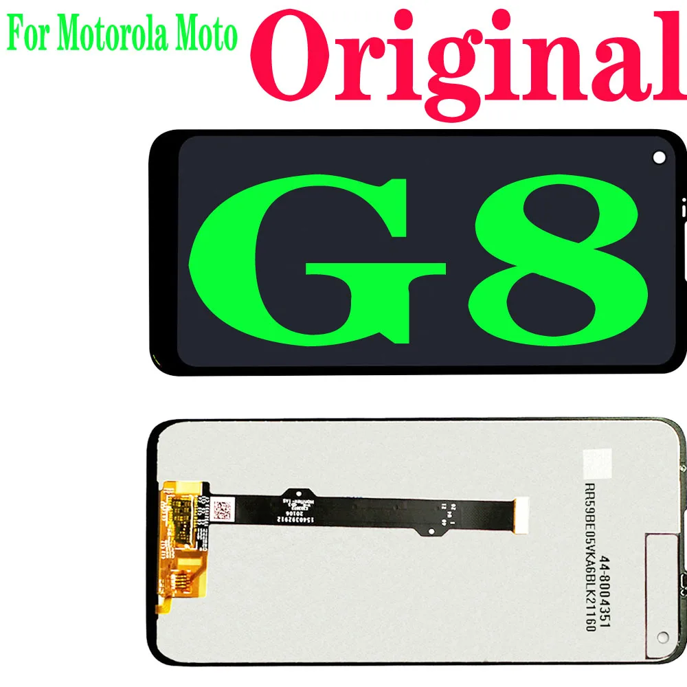 

Original Tested For Motorola Moto G8 LCD Display Touch Screen Digiziter Assembly For Motorola Moto G8 XT2045-1 XT2045-2 XT2045-5