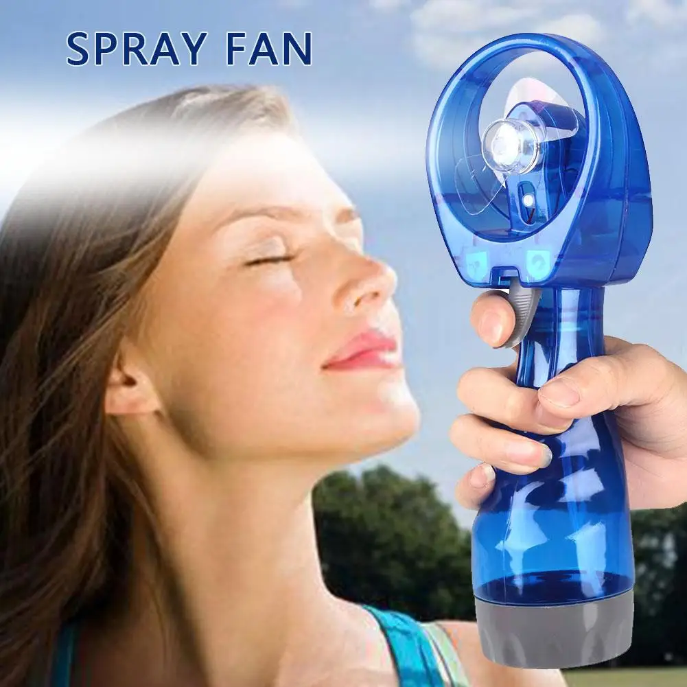 Random Color Handheld Water Spray Fan Portable Mini Handheld Fan