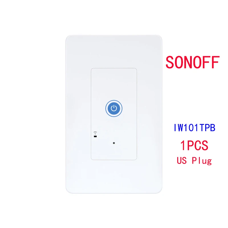 1/2/3/5 шт./лот SONOFF IW100/IW101 по выгодной цене умного Wi-Fi Мощность мониторинга розетки и переключатель с Amazon Alexa и Google Assistant - Комплект: IW101TPB 1PCS