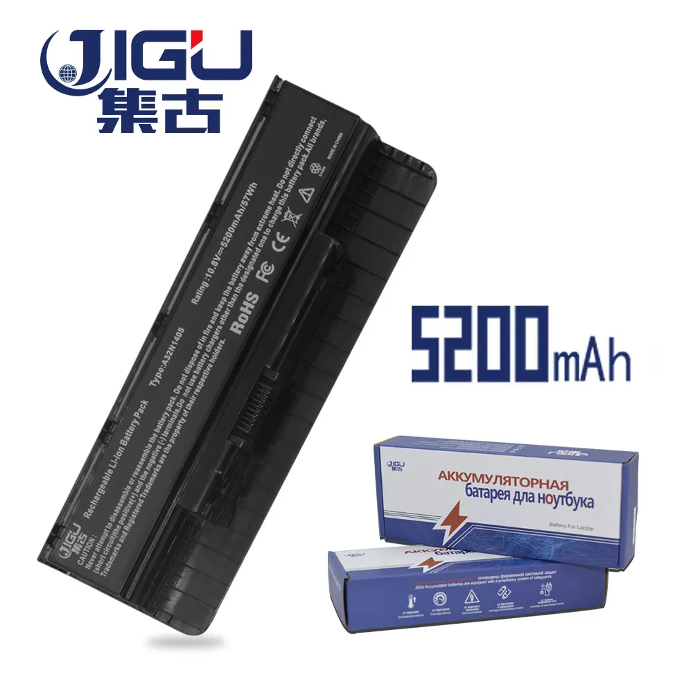 Аккумулятор JIGU для ноутбука A32LI9H A32N1405 A32N14O5 6 ячеек ASUS G551 G551J G551JK G551JM G551JW G58JM G771 N751JK N551VW N751|Аккумуляторы