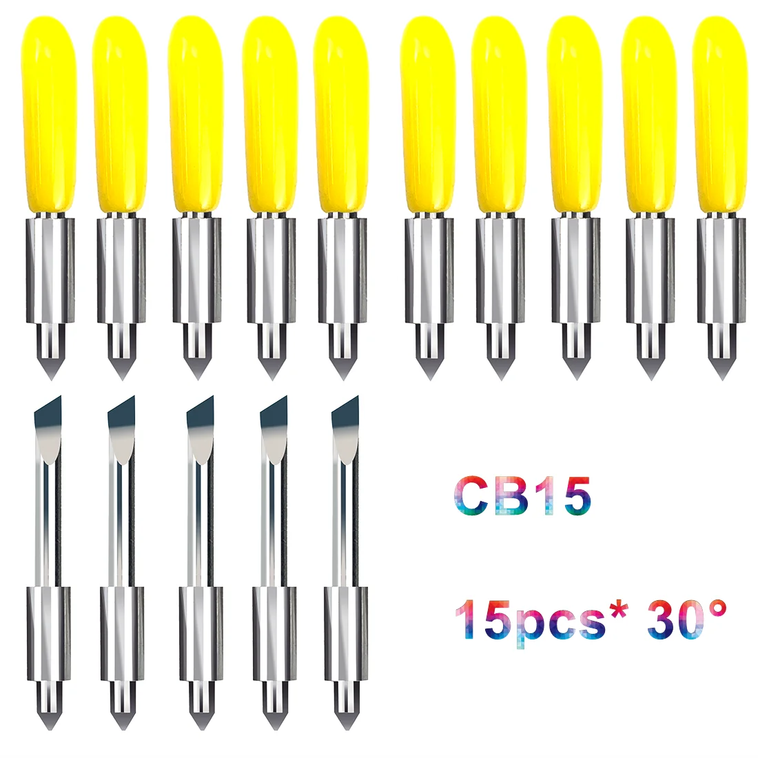 15 Pz 30 Gradi Graphtec Cb15 Plotter Lama Taglierina Del Vinile Coltello Per Graphtec Silhouette Cameo 3 2 1 Ritratto 2 1