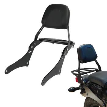 

Artudatech Passenger Sissy Bar Backrest Luggage Rack for Honda REBEL CMX300 CMX500 CMX 300 500 2017 2018 2019 2020