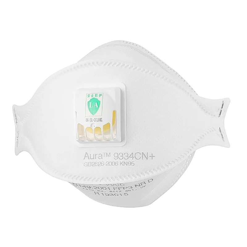 

FFP3 9334 Dust Safety Mask Anti-PM2.5 Filter Oily Non-oily Particulates Aura Respirator Protective Mask Haze Weather KN95 MASK