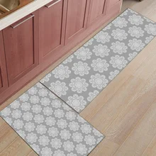 Классический декоративный коврик из 2 предметов для кухонных ковриков для входных дорожек грязевой мусор Траппер для ванной Душевой ванны аксессуар