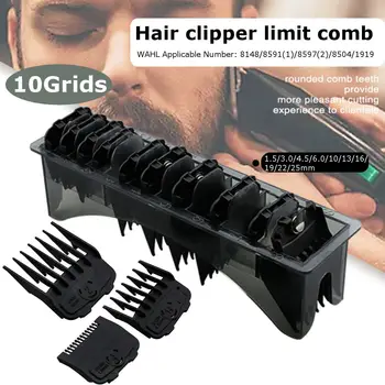 

Men's Hair Clipper Limit Comb Strong Magnetic Buckle 1.5/3.0/4.5/6.0/10/13/16/19/22/25mm Base Box For WAHL