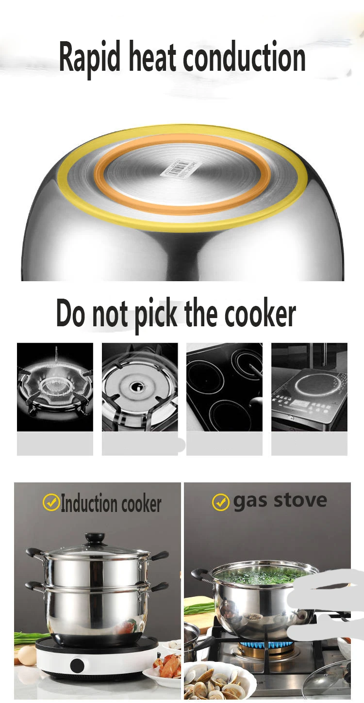 Soup Pot Non-stick Pot Small Cooker Soup Pot Home Porridge Practical Hot Pot Gas Cooker Pots and Pans Cooking Pots Instant Pot