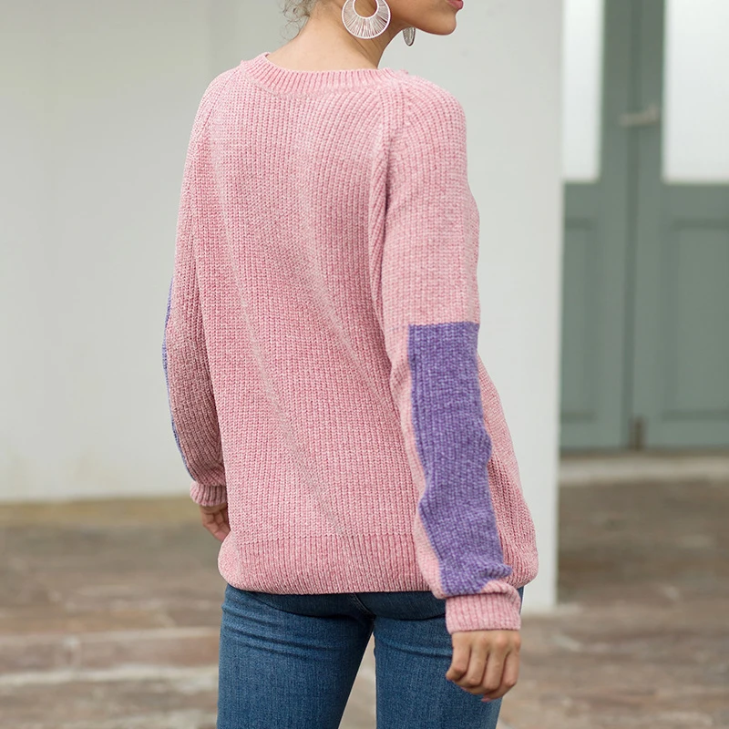 Autumn Winter Sweaters For Women Black White Patchwork Knit Pullover Sweater Vest Elegant Street Ladies Korean Clothes Formales