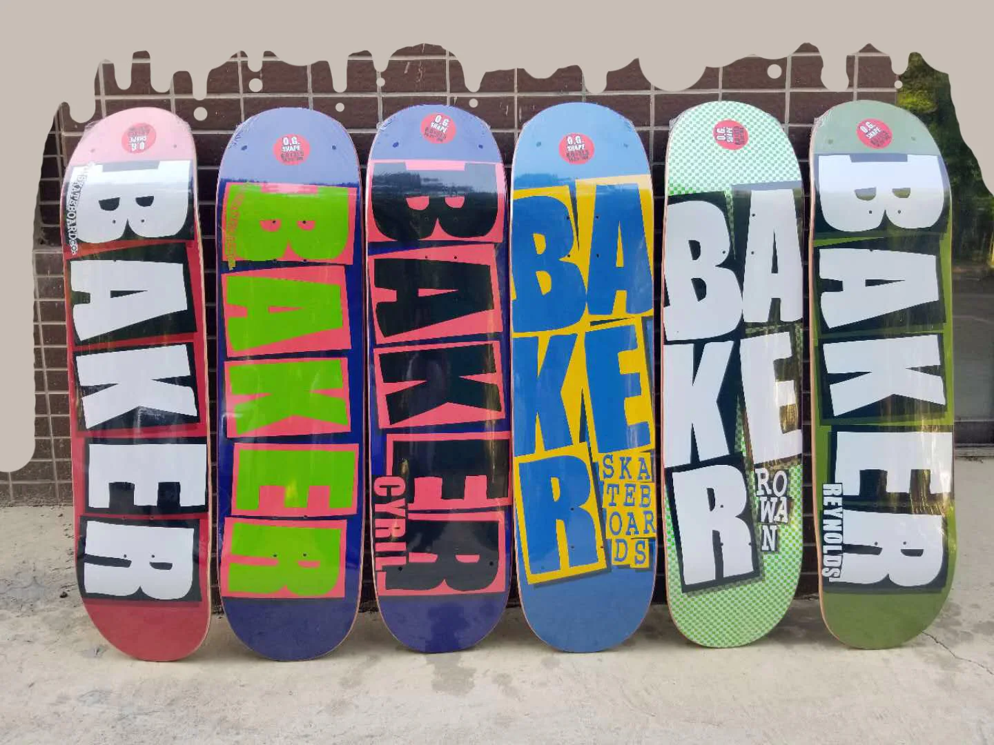 Professional skateboard Baker Skateboard 8.0 Inch U Shaped Transverse