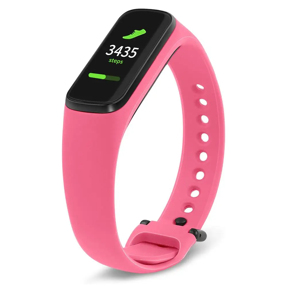 Силиконовый ремешок для часов на замену спортивный наручный браслет для samsung Galaxy Fit-e/R375 высокого качества - Цвет: Pink