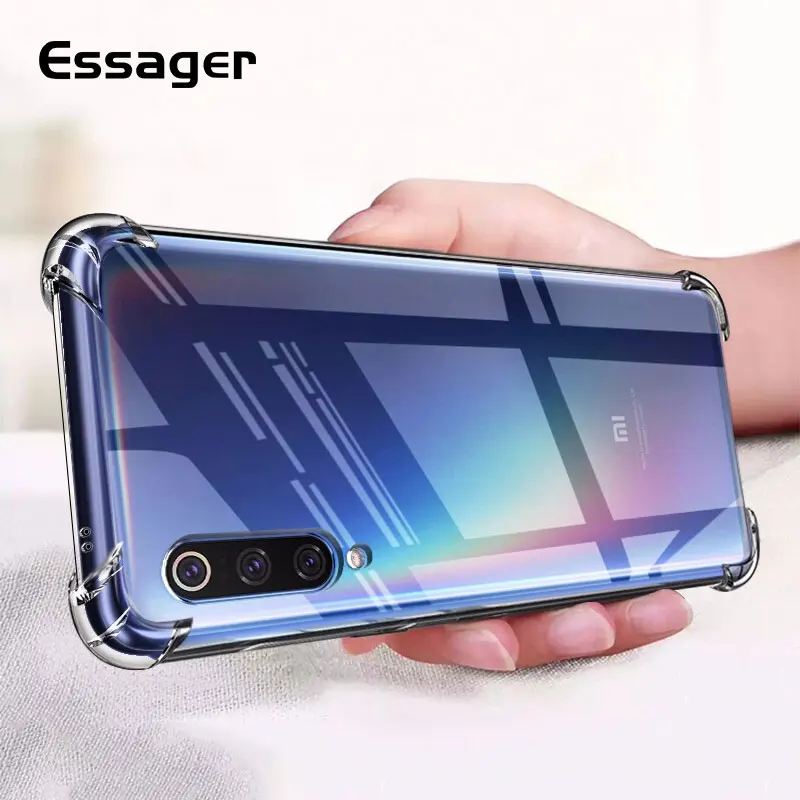 Чехол для телефона Essager Xiaomi mi 9 9t 8 SE Прозрачная мягкая задняя крышка из ТПУ Redmi 6 5 Note