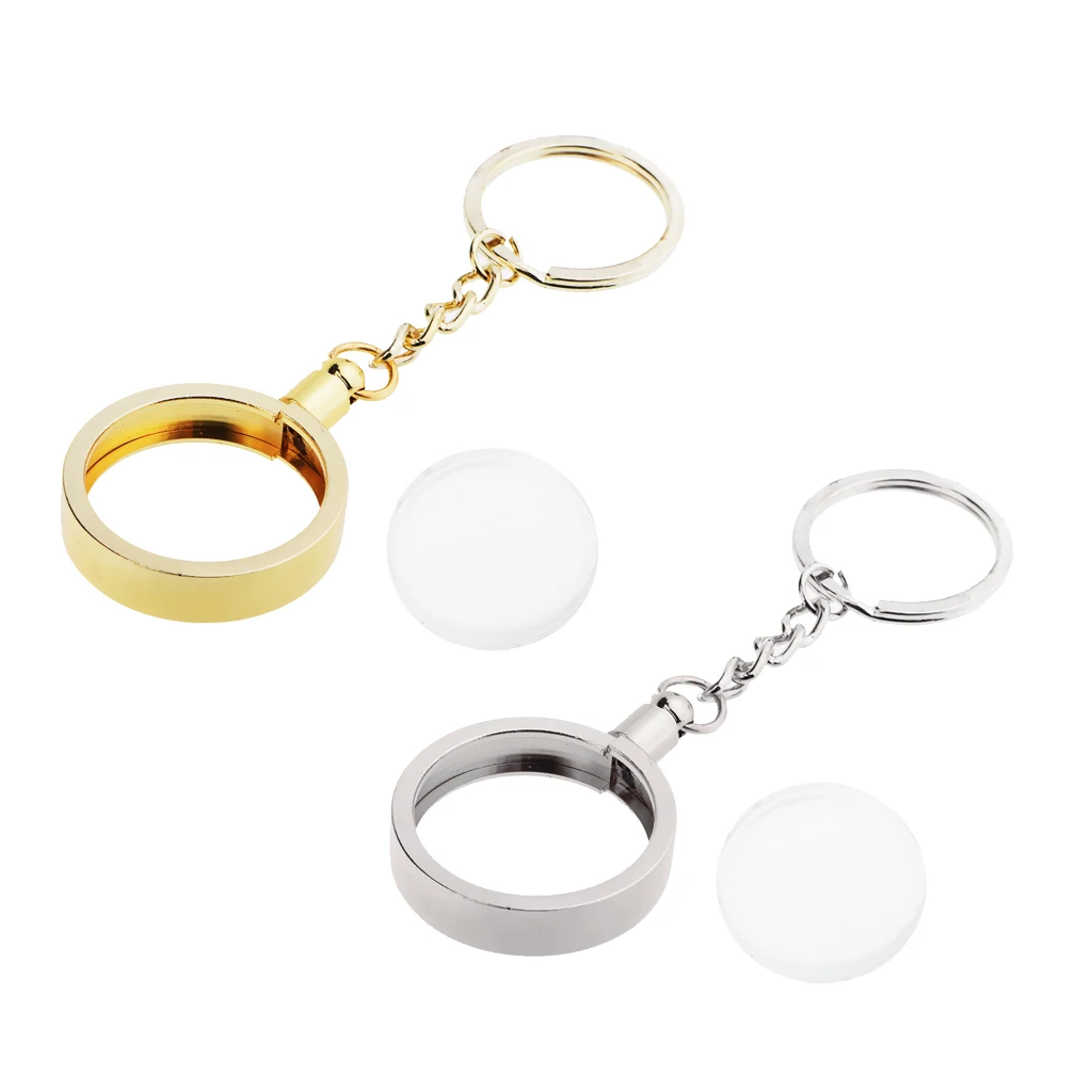Coin Keyring Pendant Keychain Commemorative Coin Key Ring Creative Gift 27mm