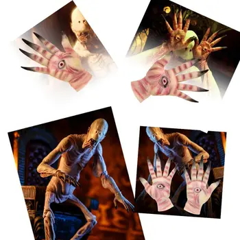 

Pans Labyrinth Pale Man Cosplay Costume Props Creepy Latex Gloves Adults Halloween Party Supplies creepy latex gloves