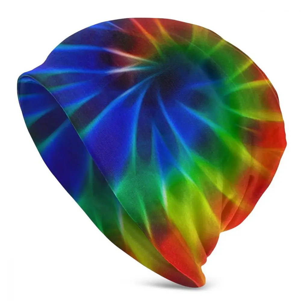Tie Dye цифровая художественная унисекс взрослая Повседневная шапка бини уличная ветрозащитная вязаная Лыжная шапка Skully Beanies