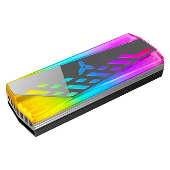 

Portable Compact Aluminium Replacement Parts Hard Disk Radiator Led Heat Dissipation Easy Install RGB Durable For M 2 SSD