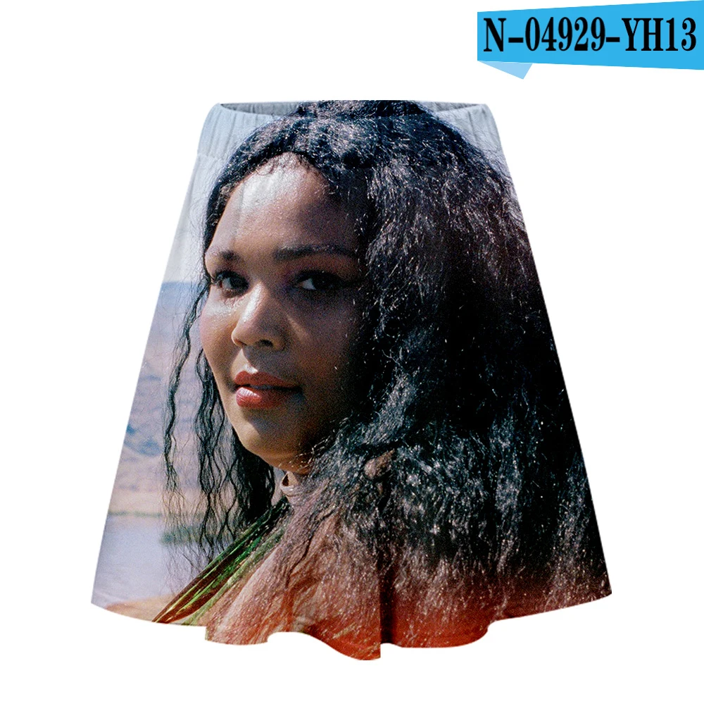 LIZZO/Женская плиссированная юбка с высокой талией и объемным принтом; Повседневные Вечерние Короткие юбки; Летняя женская одежда для молодых девушек; большие размеры; - Цвет: one