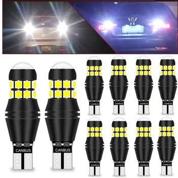 

10x W16W T15 T16 LED Canbus Bulbs Car Back Up Reverse Lights 912 921 Lamp White Error Free for Audi A4 B6 B8 A3 8P A5 A1 TT A6