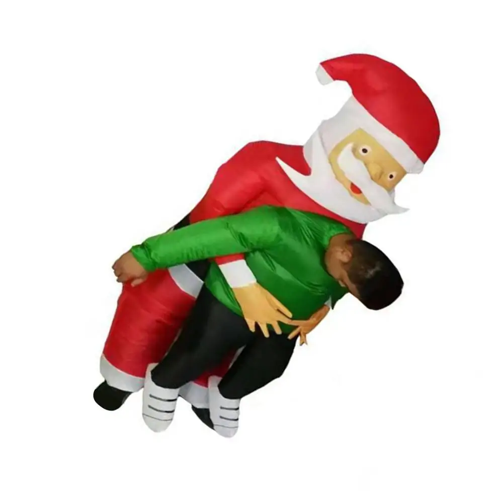 Christmas Santa Claus Hugs Inflatable Costumes With The Same Paragraph Halloween Christmas Dolls Show Props