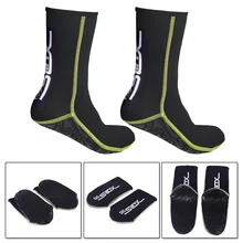 SLINX 3mm Neoprene Diving Socks Elastic Swimming Diving Spearfishing Sock Non-slip Beach Boots Wetsuit Shoes For Adults