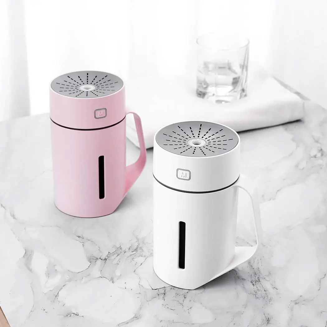 

Portable Humidifier Mini Night Light LED Home, School, Office Water Cup Shape Air Appliances Diffuser Atomizer