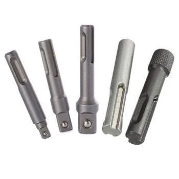 

5pcs SDS To 1/4 3/8 1/2 Hex Shank Screwdriver Holder Drill Bits Adaptor Kit