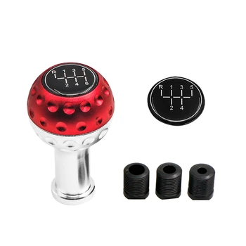 

Car Gear Shift Knob Cap 5 6 Speed Aluminum Alloy Auto Shift Lever Head Cover For GTI Universal Car Accessories