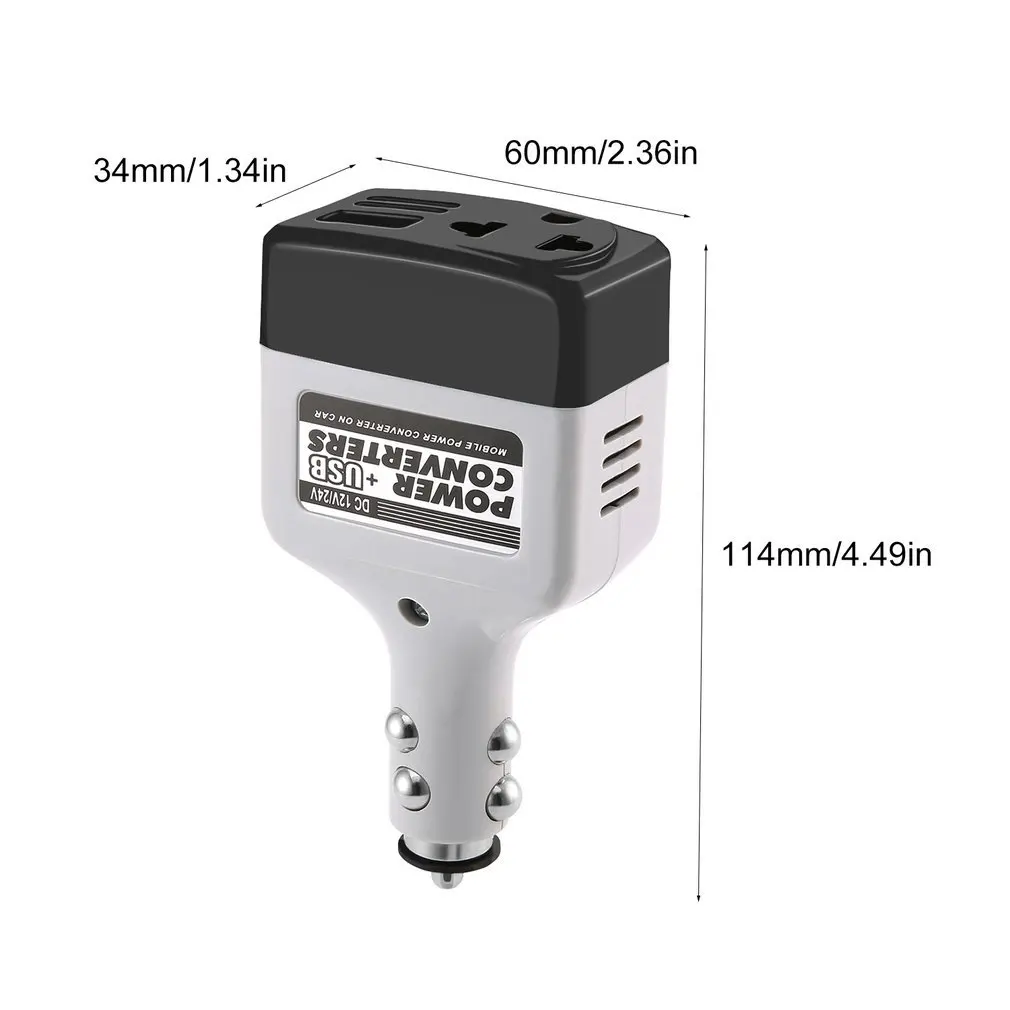 DC 12/24 V к AC 220 V/USB 6 автомобильный адаптер инвертора питания мобильное